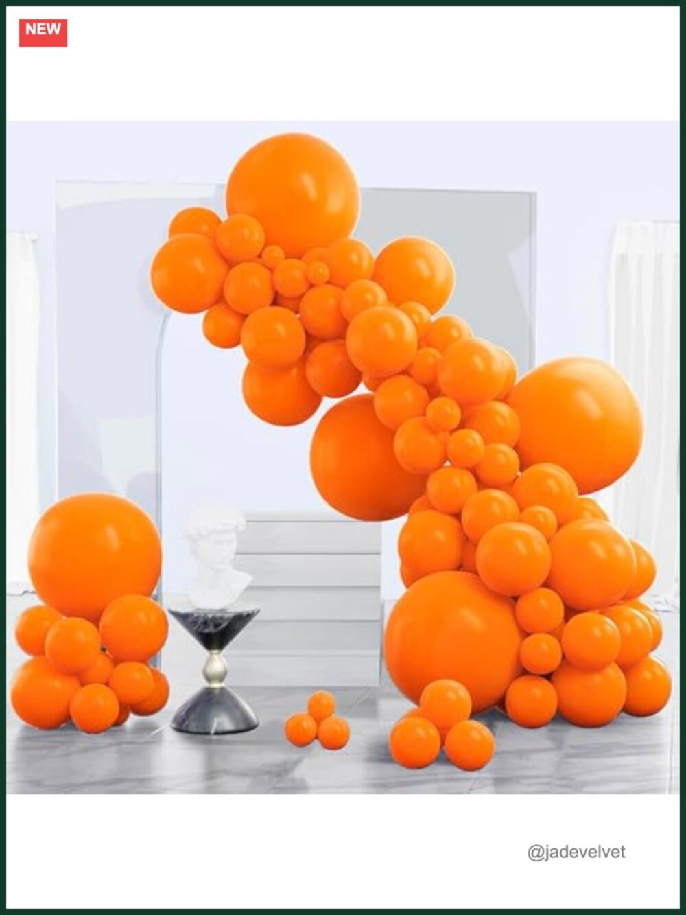 140 Orange Balloons Fall Helium Latex Party Assortment Different Sizes